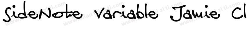 SideNote Variable Jamie Clarke Type字体转换